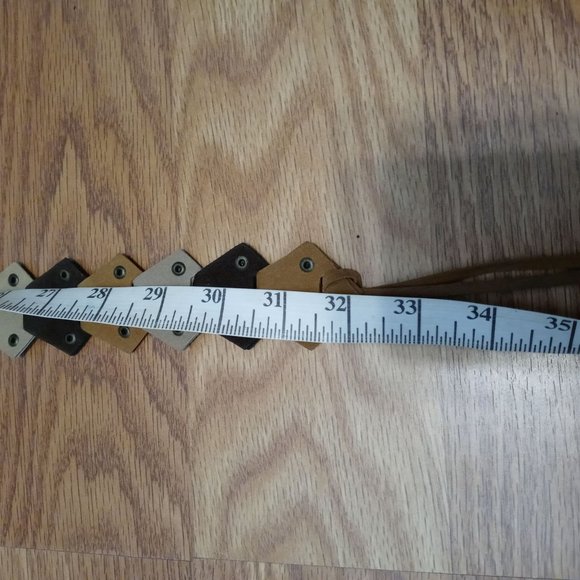 Soft suede leather tie belt - Picture 4 of 4